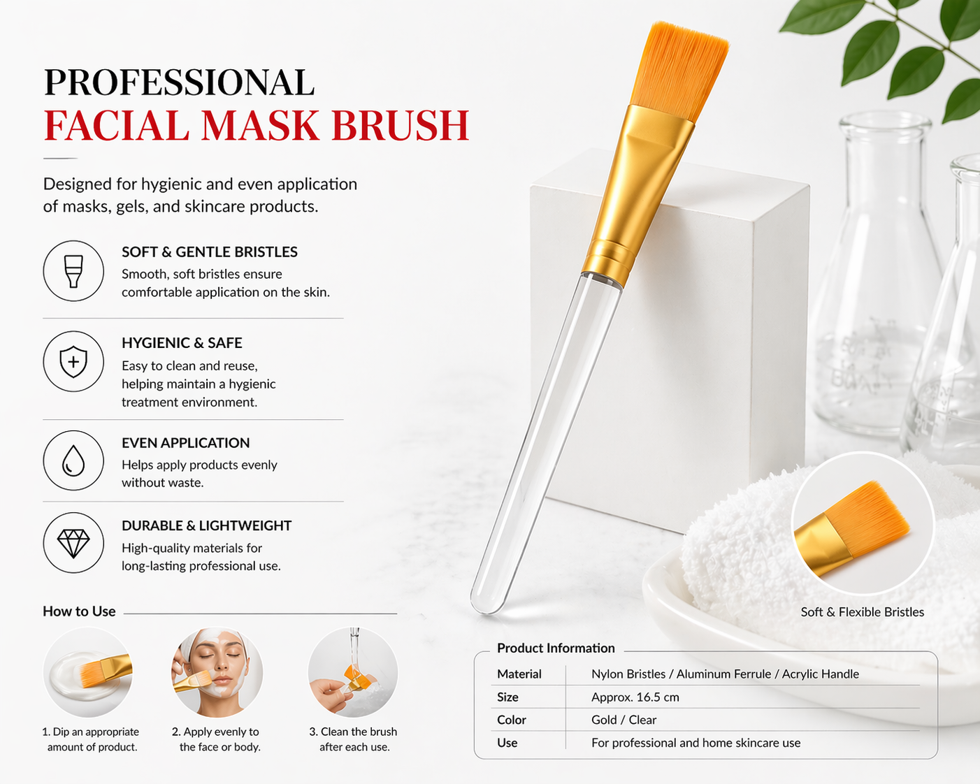 Facial Mask Brush（1 pc）