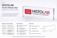 HISTOLAB Acrylic Display Sign (30×2×7.6 cm)