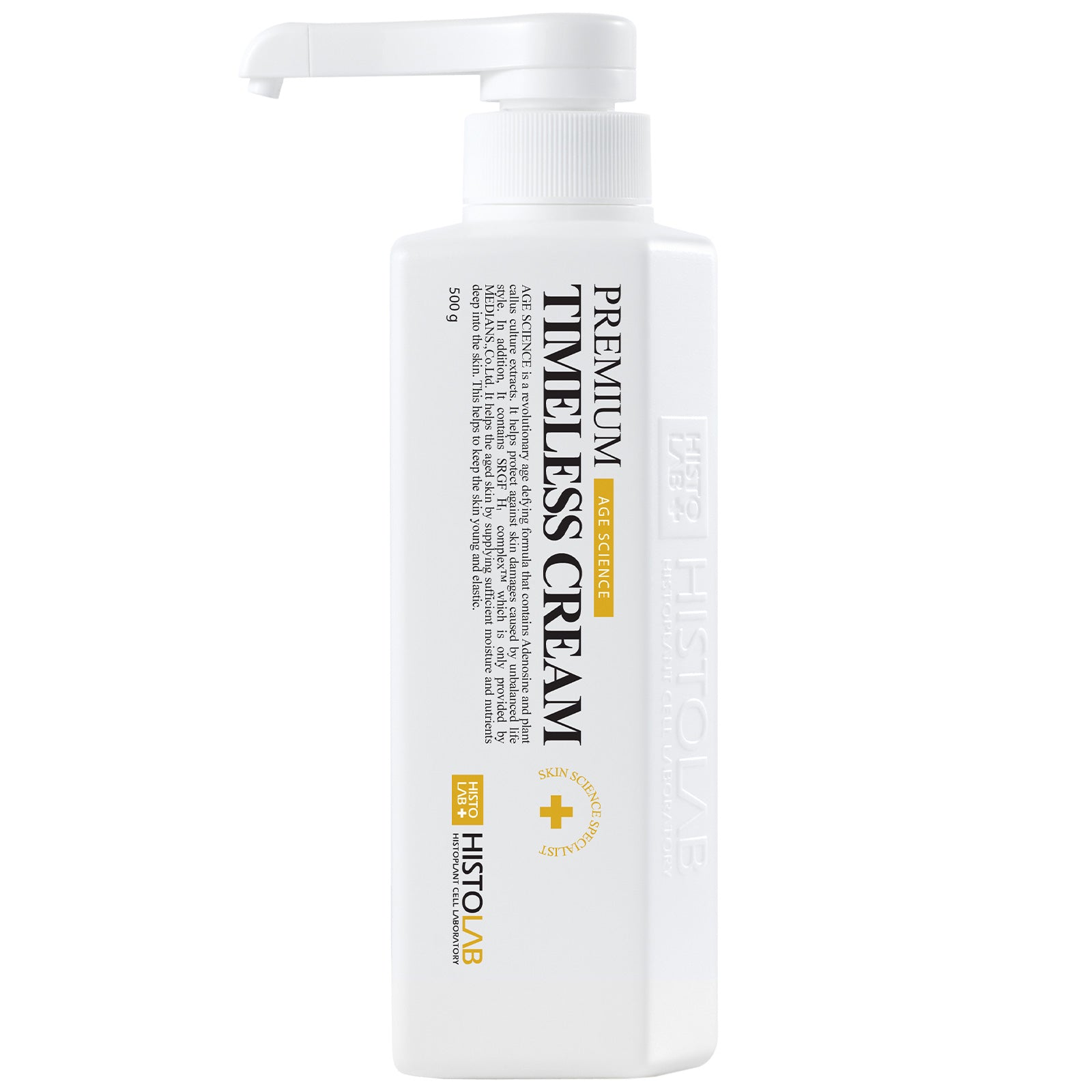 HistoLab Premium Timeless Cream 500g for wrinkle care and skin firming